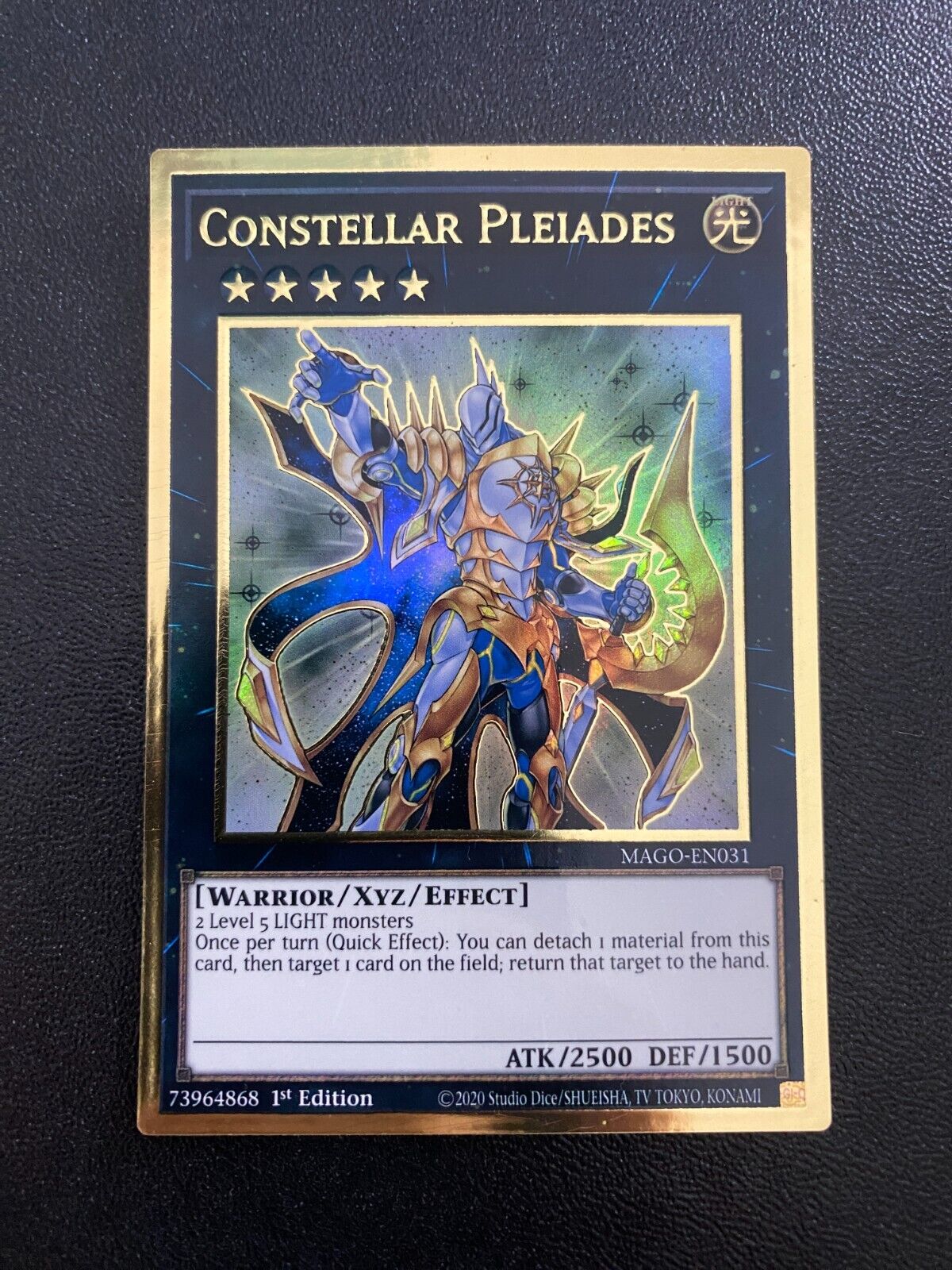 Yugioh Constellar Pleiades MAGO-EN031 Premium Gold Rare 1st Edition NM