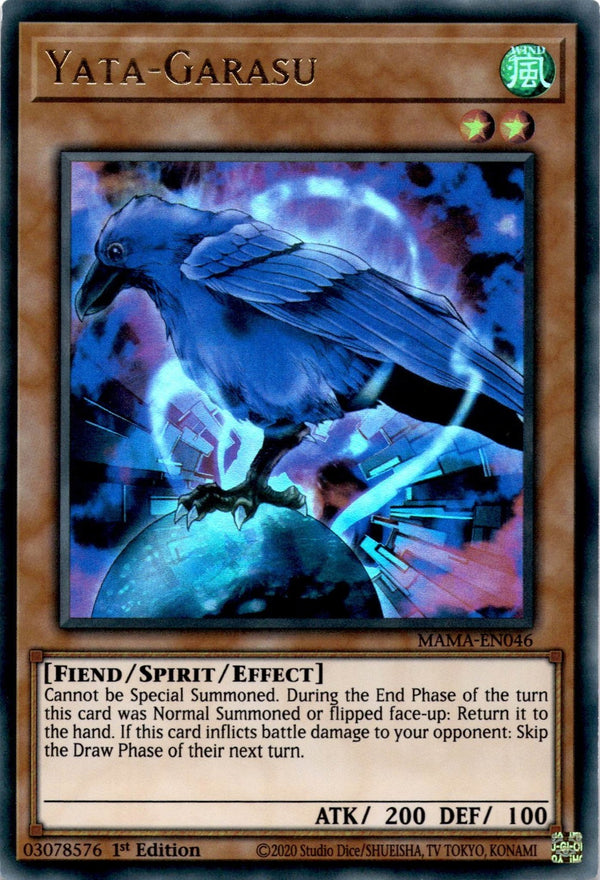 Yugioh Yata-Garasu MAMA-EN046 Ultra Rare 1st Edition NM