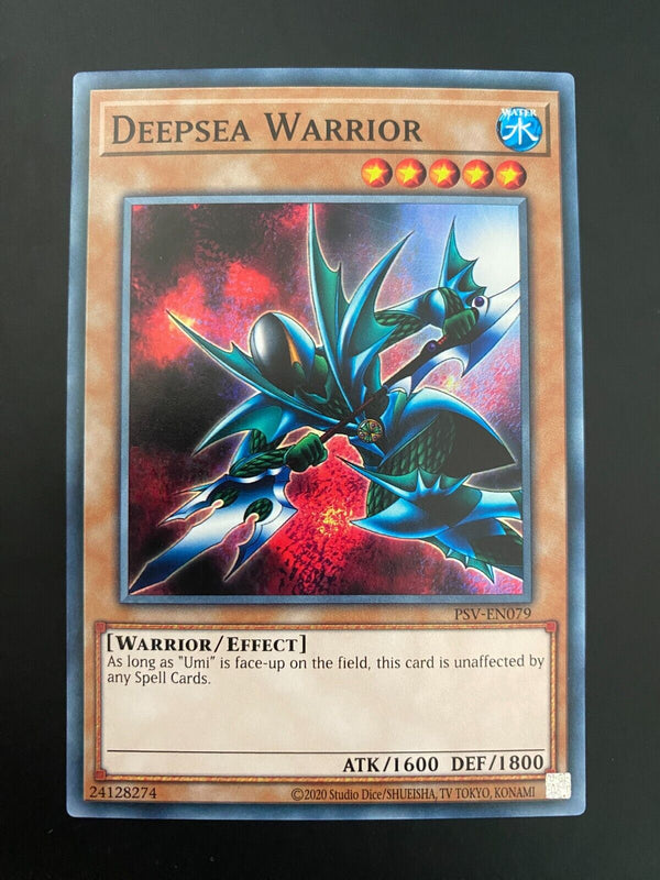 Yugioh Deepsea Warrior PSV-EN079 Common Unlimited Edition NM/MINT