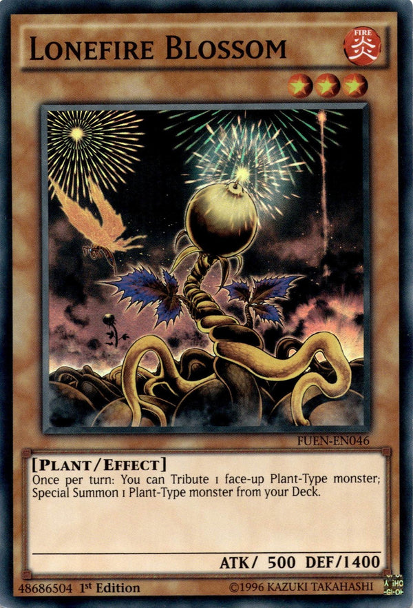 Yugioh Lonefire Blossom FUEN-EN046 Super Rare 1st Edition VLP/NM