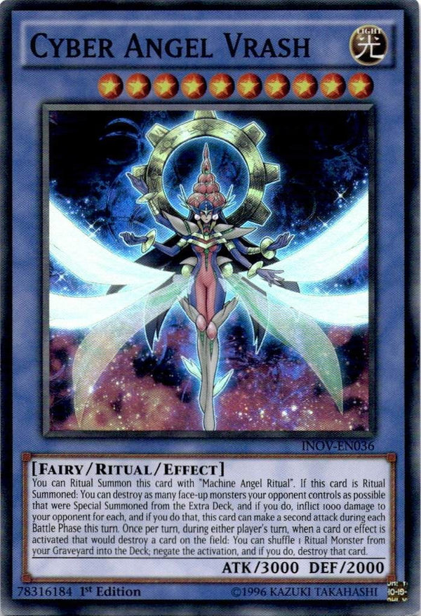 Yugioh Cyber Angel Vrash INOV-EN036 Super Rare 1st Edition VLP/NM