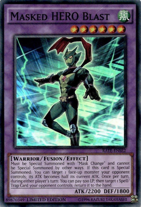 Yugioh Masked HERO Blast RATE-ENSE2 Super Rare Limited Edition NM
