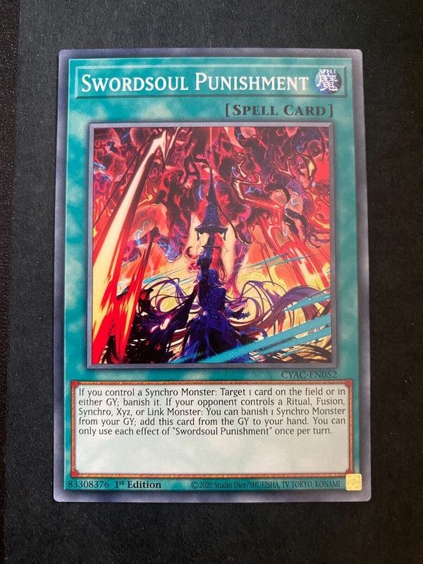 Yugioh Swordsoul Punishment CYAC-EN052 Common 1st Edition NM