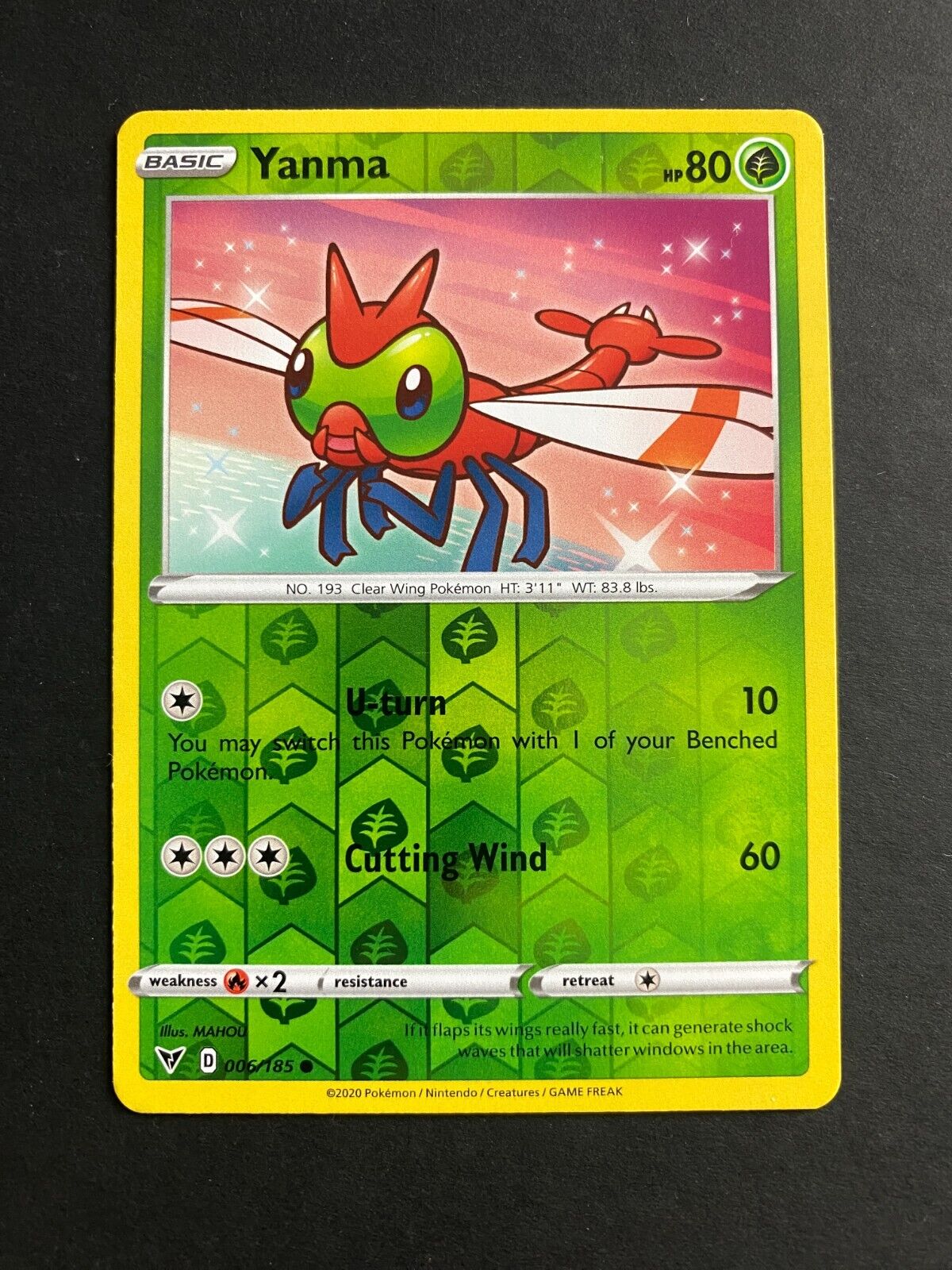 Pokemon Yanma 006/185 Vivid Voltage Reverse Holo LP