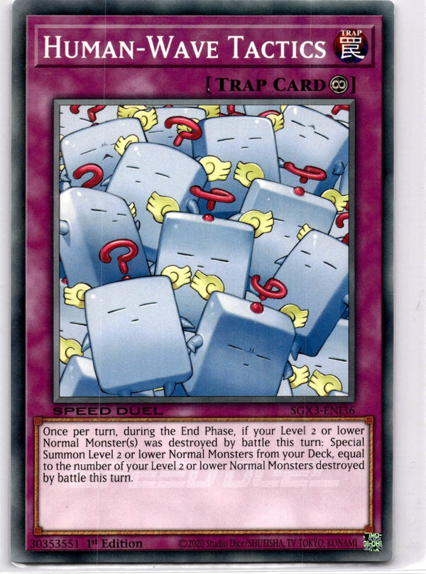 Yugioh Human-Wave Tactics SGX3-ENI36 Speed Duel Common 1st Edition NM
