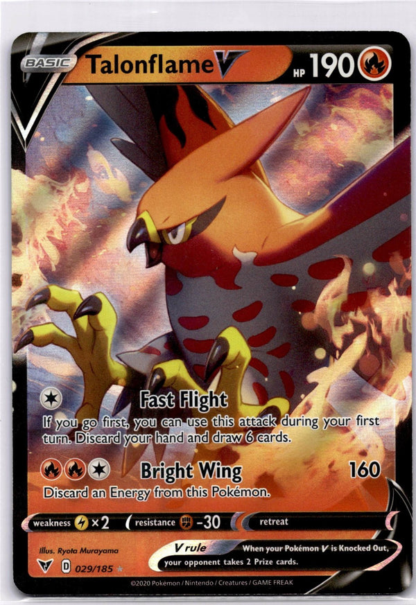 Pokemon Talonflame V 029/185 Vivid Voltage Full Art Holo NM
