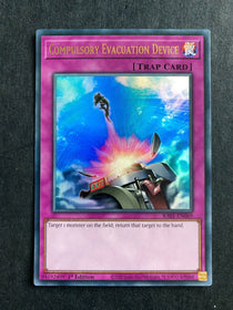 Yugioh Compulsory Evacuation Device RA01-EN069 Ultra Rare 1st Edition NM