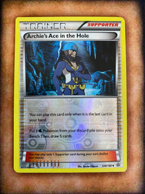 Pokemon Archie's Ace in the Hole 124/160 Primal Clash Reverse Holo LP/VLP