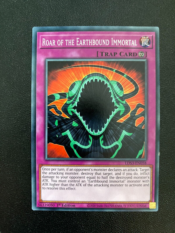 Yugioh Roar of the Earthbound Immortal LDS3-EN058 Common 1st Edition LP