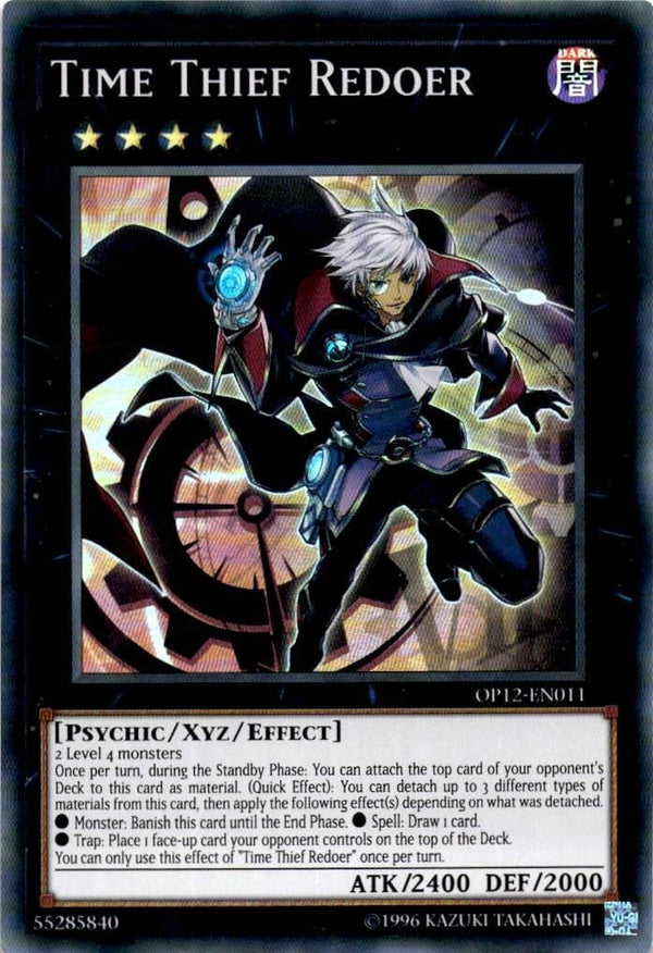 Yugioh Time Thief Redoer OP12-EN011 Super Rare Unlimited Edition VLP/NM