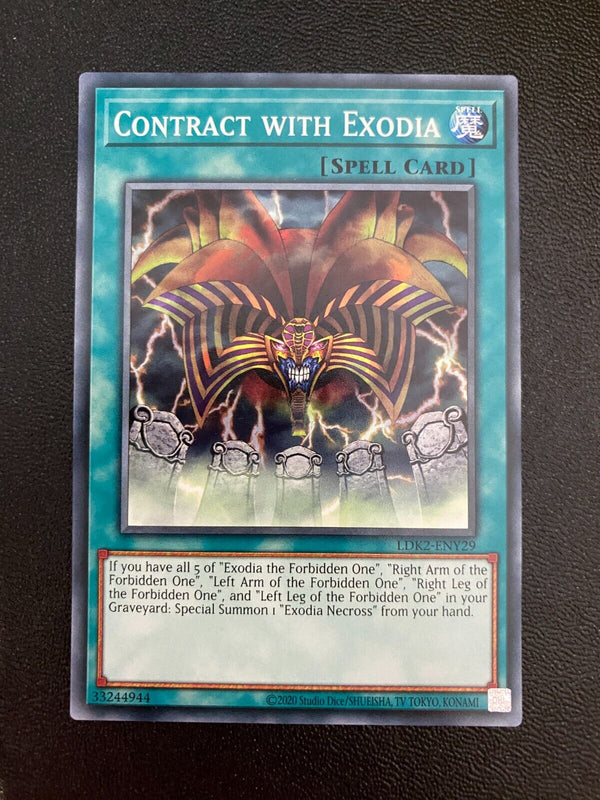 Yugioh Contract with Exodia LDK2-ENY29 Common Unlimited Edition NM