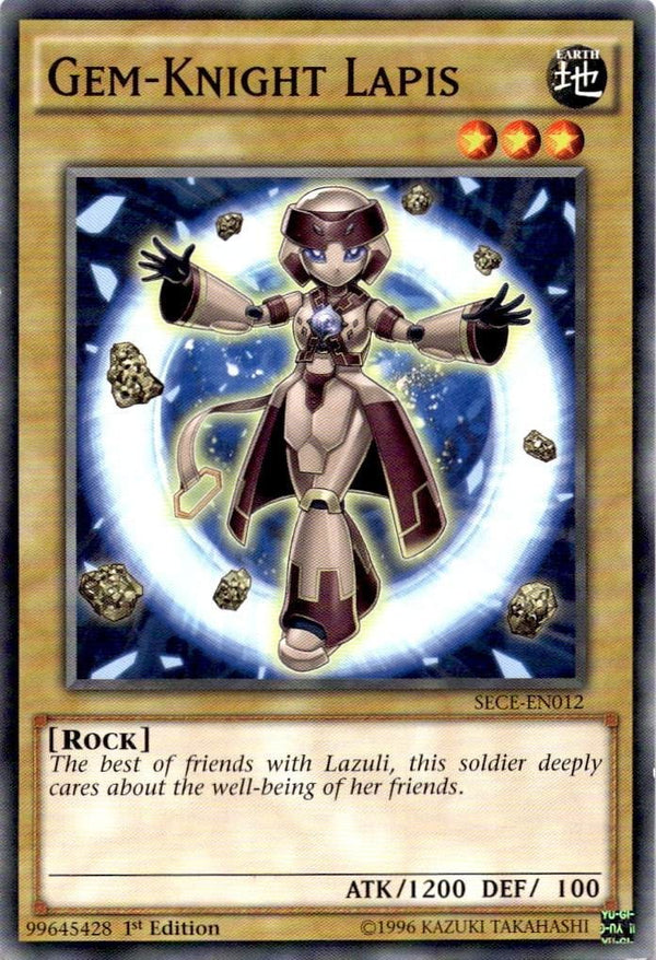 Yugioh Gem-Knight Lapis SECE-EN012 Common 1st Edition VLP/NM
