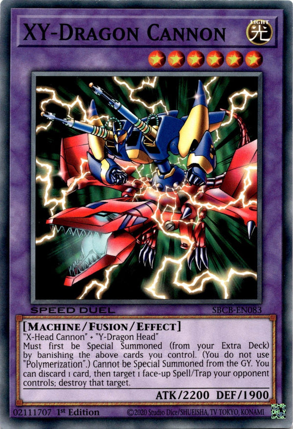Yugioh XY-Dragon Cannon SBCB-EN083 Speed Duel Common 1st Edition NM
