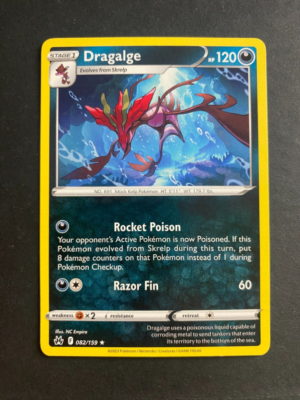 Pokemon Dragalge 082/159 Crown Zenith Rare Non Holo NM