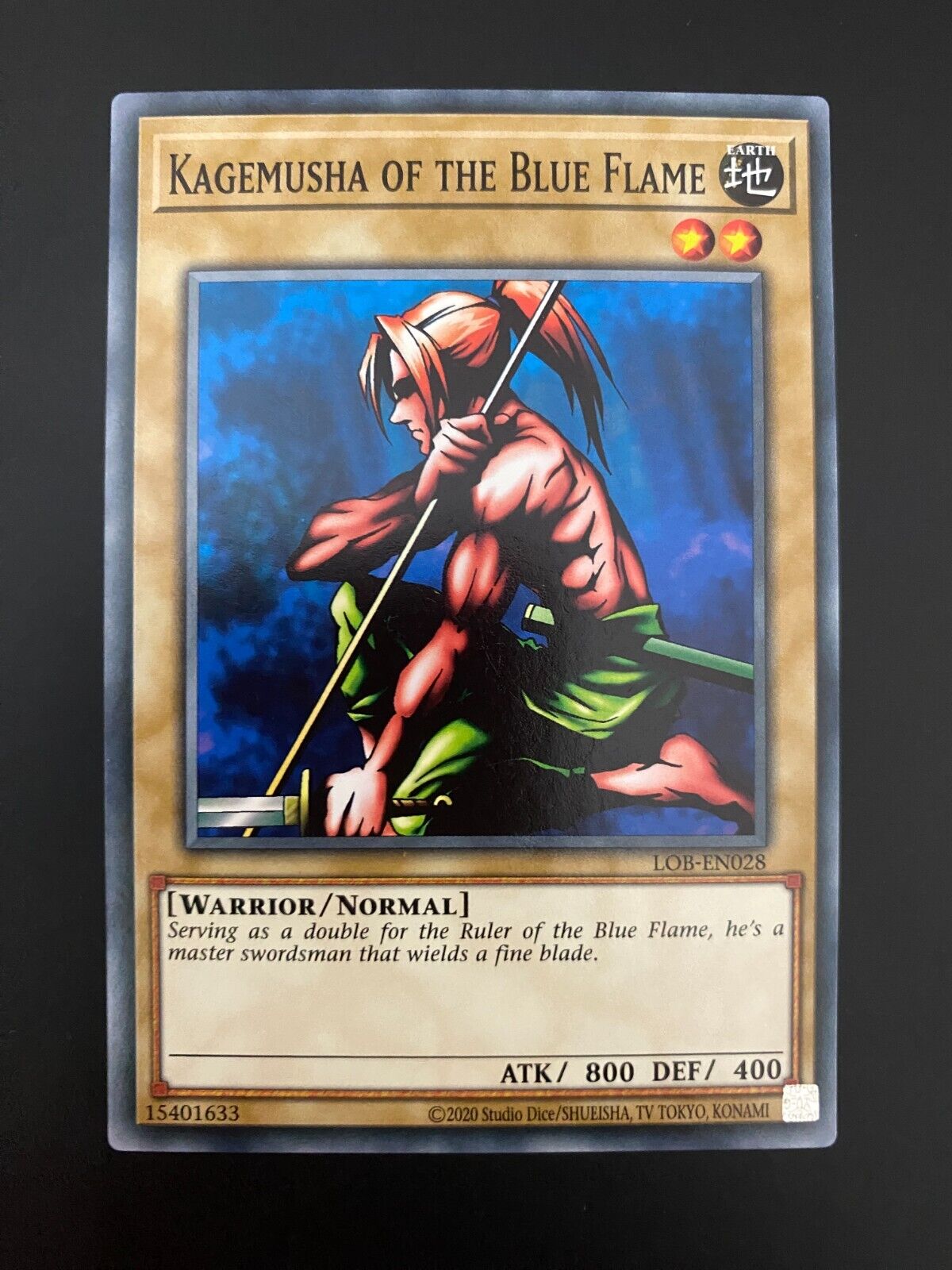 Yugioh Kagemusha of the Blue Flame LOB-EN028 Unlimited Edition Common NM/MINT