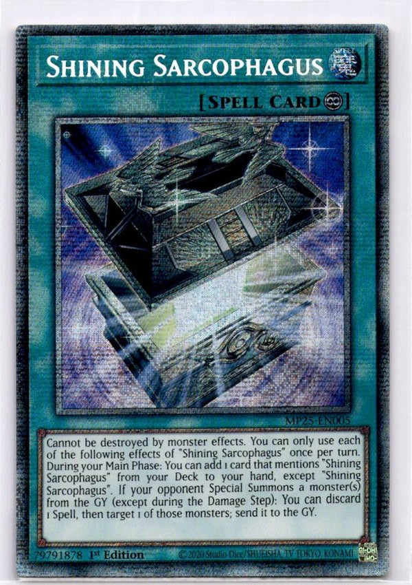 Yugioh Shining Sarcophagus MP25-EN005 starlight rare 1st Edition NM