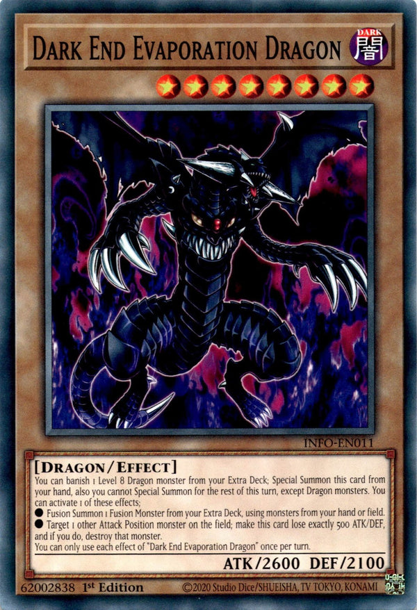 Yugioh Dark End Evaporation Dragon INFO-EN011 Common 1st Edition NM