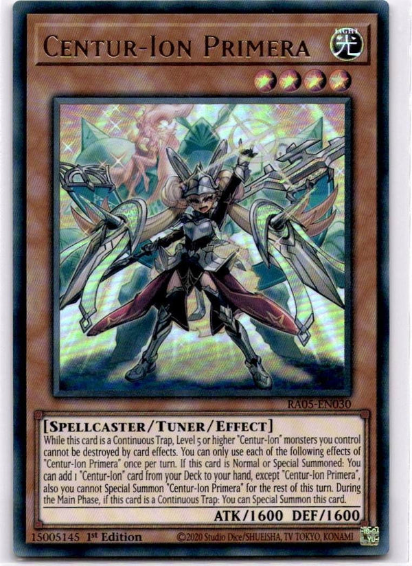 Yugioh Centur-Ion Primera RA05-EN030 Ultra Rare 1st Edition NM