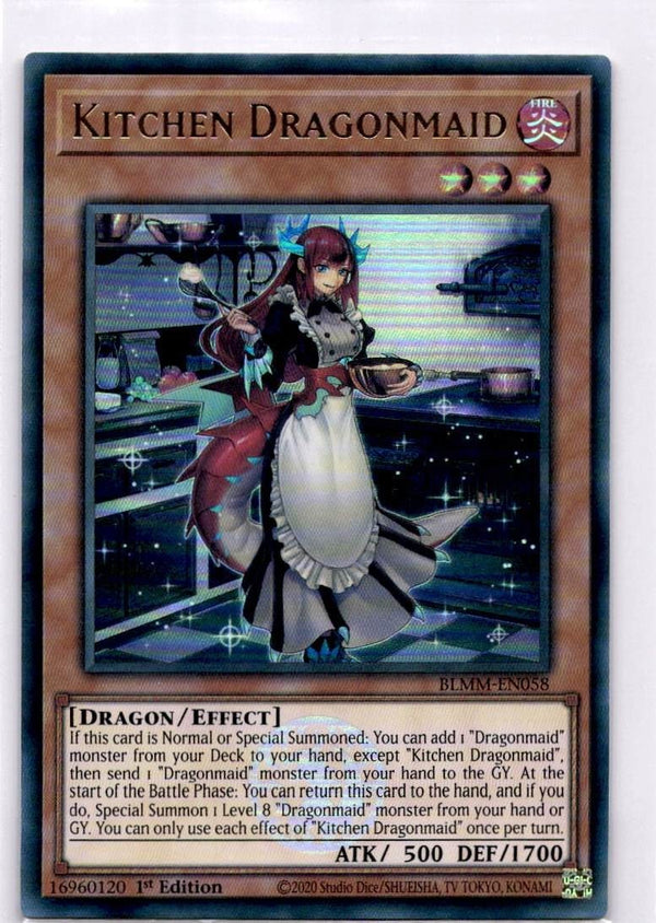 Yugioh Kitchen Dragonmaid BLMM-EN058 Ultra Rare 1st Edition NM