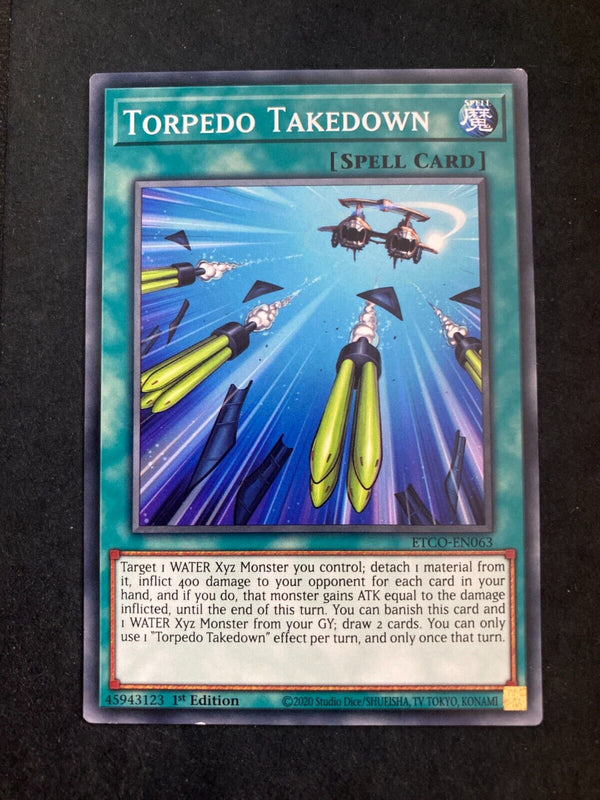 Yugioh Torpedo Takedown ETCO-EN063 Common 1st Edition VLP/NM