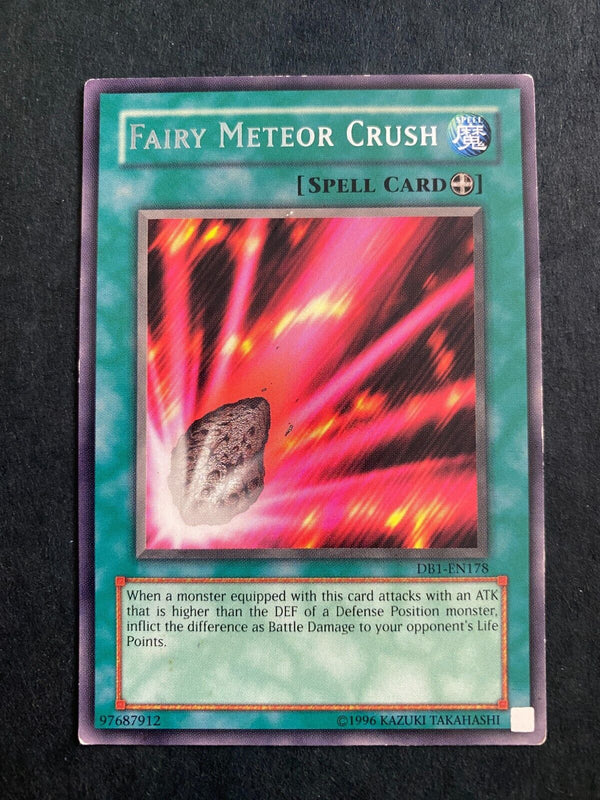 Yugioh Fairy Meteor Crush DB1-EN178 Rare Unlimited Edition HP