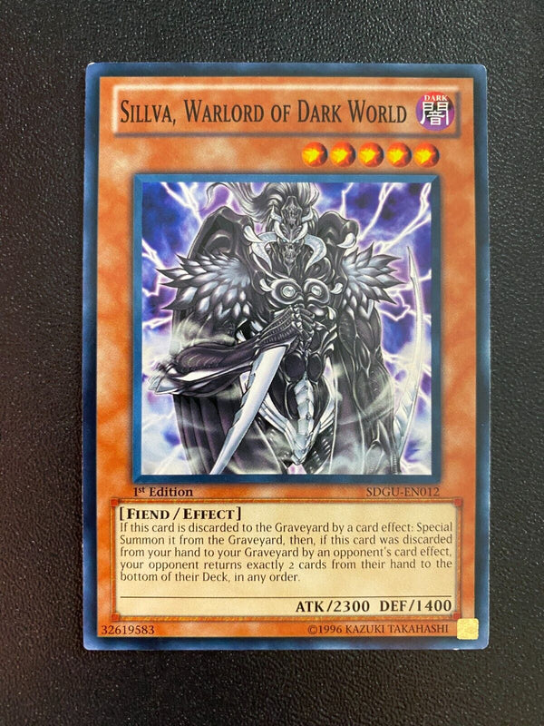 Yugioh Sillva, Warlord of Dark World SDGU-EN012 Common 1st Edition VLP/NM