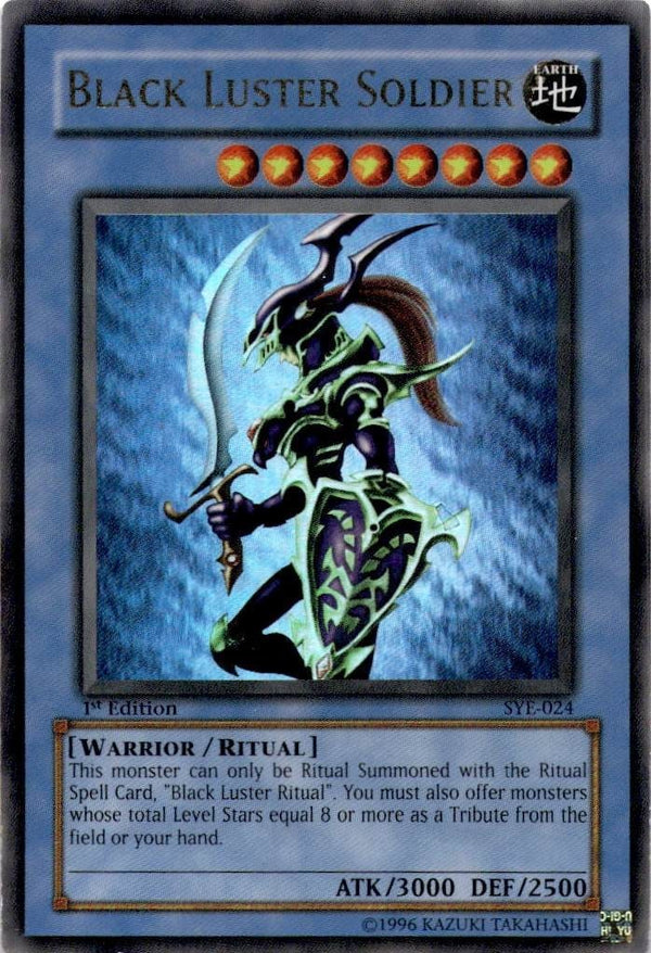 Yugioh Black Luster Soldier SYE-024 Ultra Rare 1st Edition HP/MP
