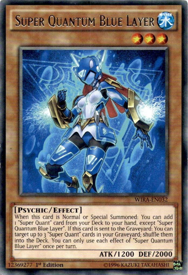 Yugioh Super Quantum Blue Layer WIRA-EN032 Rare 1st Edition LP