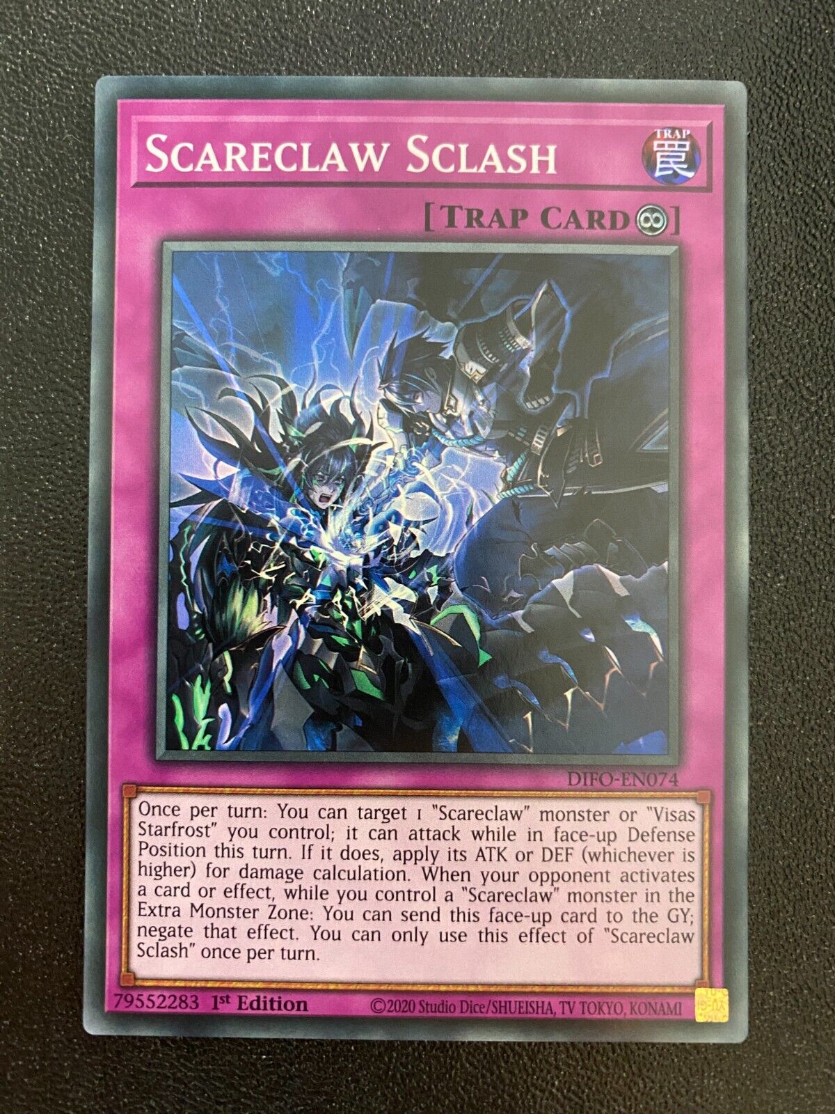 Yugioh Scareclaw Sclash DIFO-EN074 Super Rare 1st Edition NM/MINT