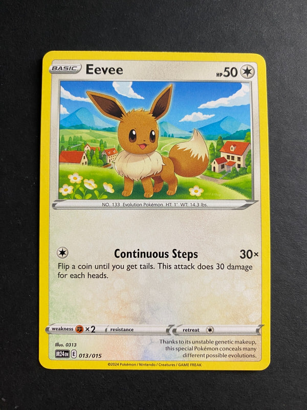 Pokemon Eevee M24EN 013/015 McDonalds 2024 Non Holo NM