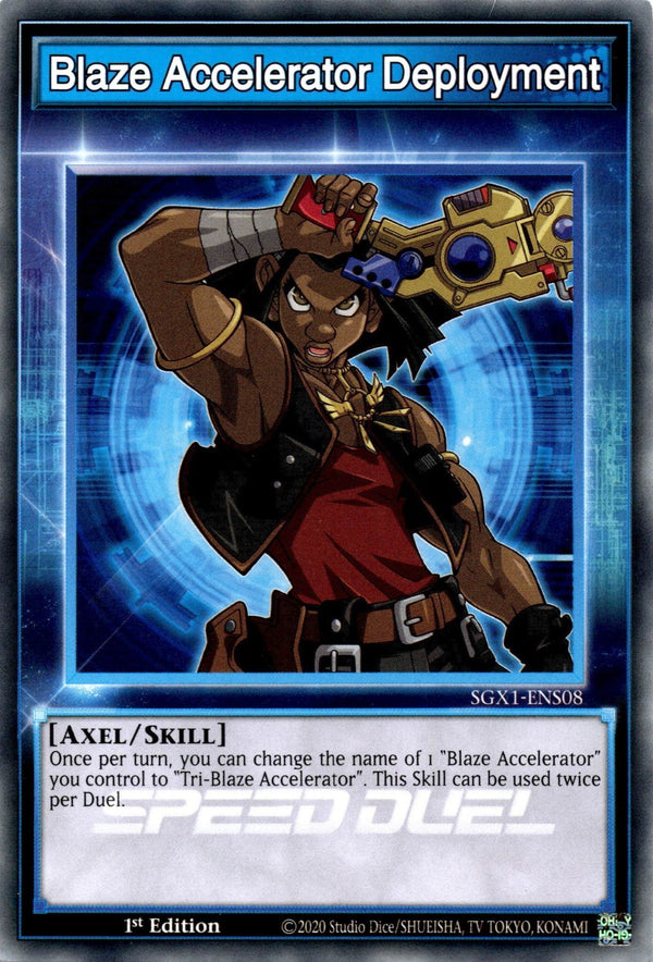 Yugioh Blaze Accelerator Deployment SGX1-ENS08 Speed Duel Common 1st Ed VLP/NM