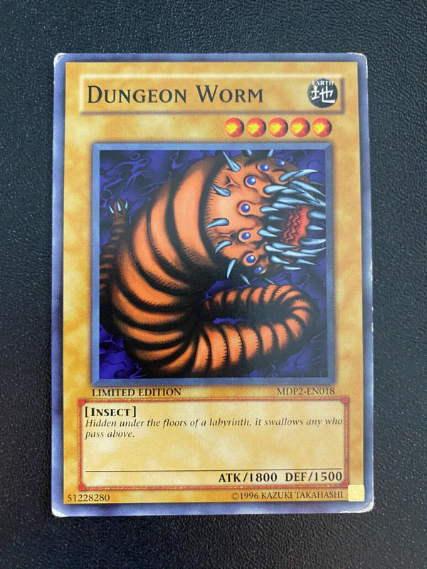 Yugioh Dungeon Worm MDP2-EN018 Common Limited Edition HP