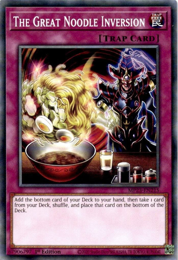 Yugioh The Great Noodle Inversion MP23-EN215 Common 1st Edition NM