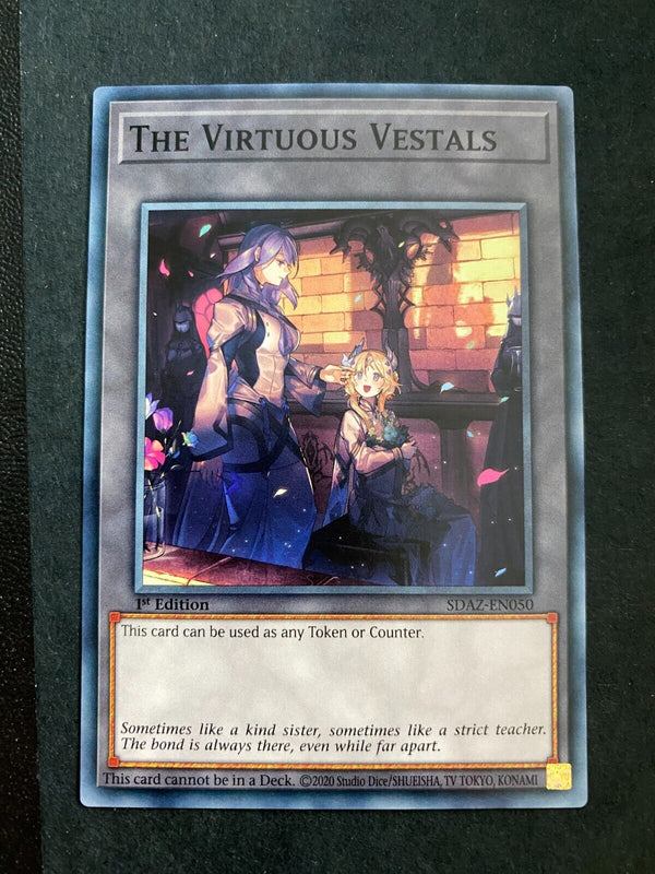 Yugioh The Virtuous Vestals SDAZ-EN050 Token Common 1st Edition NM