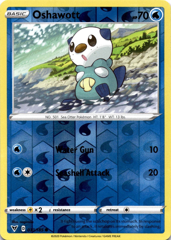 Pokemon Oshawott 033/185 Vivid Voltage Reverse Holo LP
