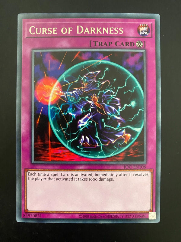 Yugioh Curse of Darkness IOC-EN106 Rare Unlimited Edition NM/MINT