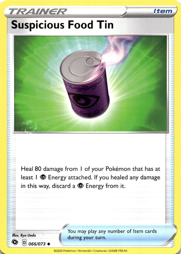 Pokemon Suspicious Food Tin 4x 066/073 Champion's Path Non Holo NM
