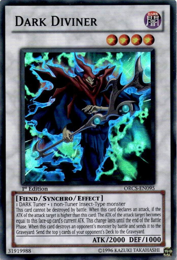 Yugioh Dark Diviner ORCS-EN095 Super Rare 1st Edition VLP/NM