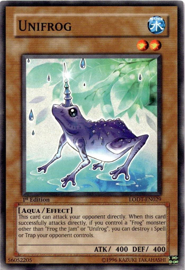 Yugioh Unifrog LODT-EN029 Common 1st Edition LP
