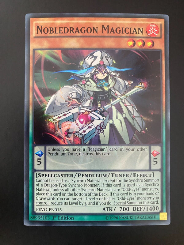 Yugioh Nobledragon Magician PEVO-EN015 1st Edition MINT