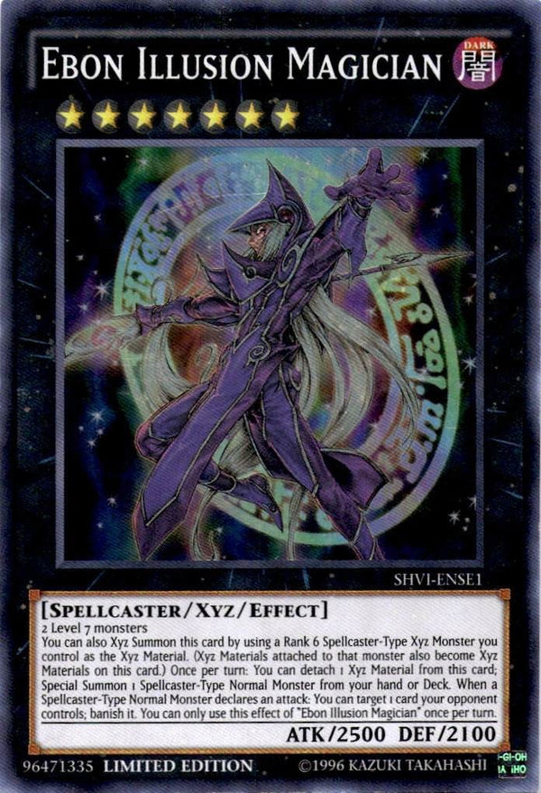 Yugioh Ebon Illusion Magician SHVI-ENSE1 Super Rare Limited Edition MP