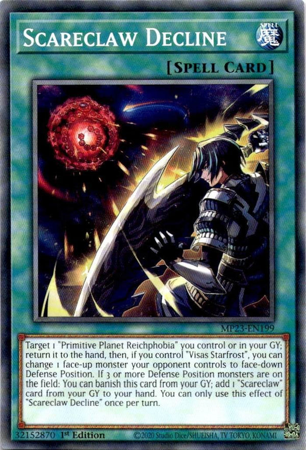 Yugioh Scareclaw Decline MP23-EN199 Common 1st Edition NM