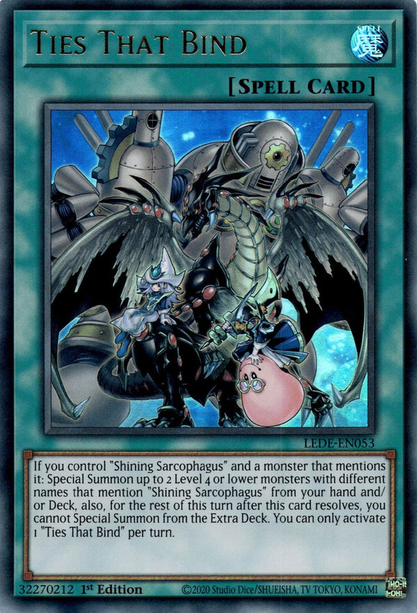 Yugioh Ties That Bind LEDE-EN053 Ultra Rare 1st Edition NM