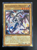 Yugioh Alexandrite Dragon SDLI-EN001 Common 1st Edition Heavily Played