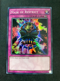 Yugioh Mask of Restrict OP02-EN010 Super Rare Unlimited Edition NM