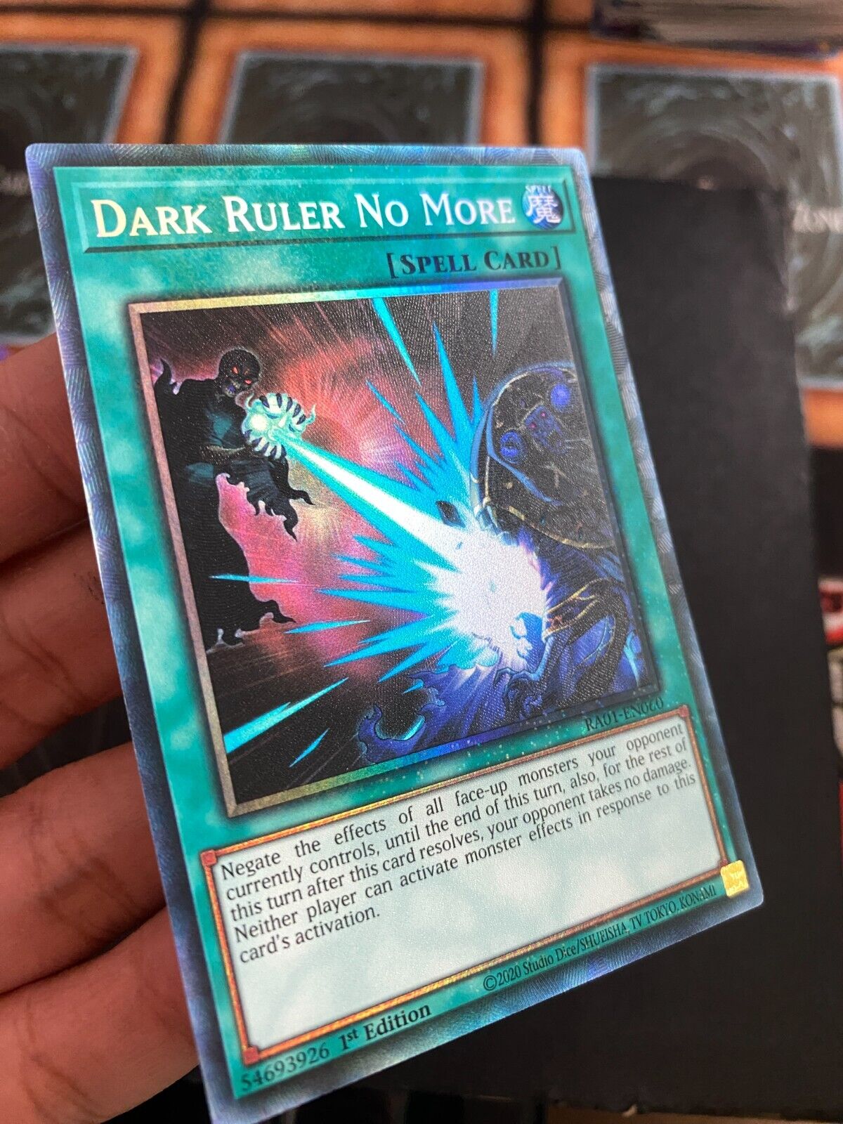 Yugioh Dark Ruler No More RA01-EN060 Prismatic Collector’s Rare 1st Edition NM