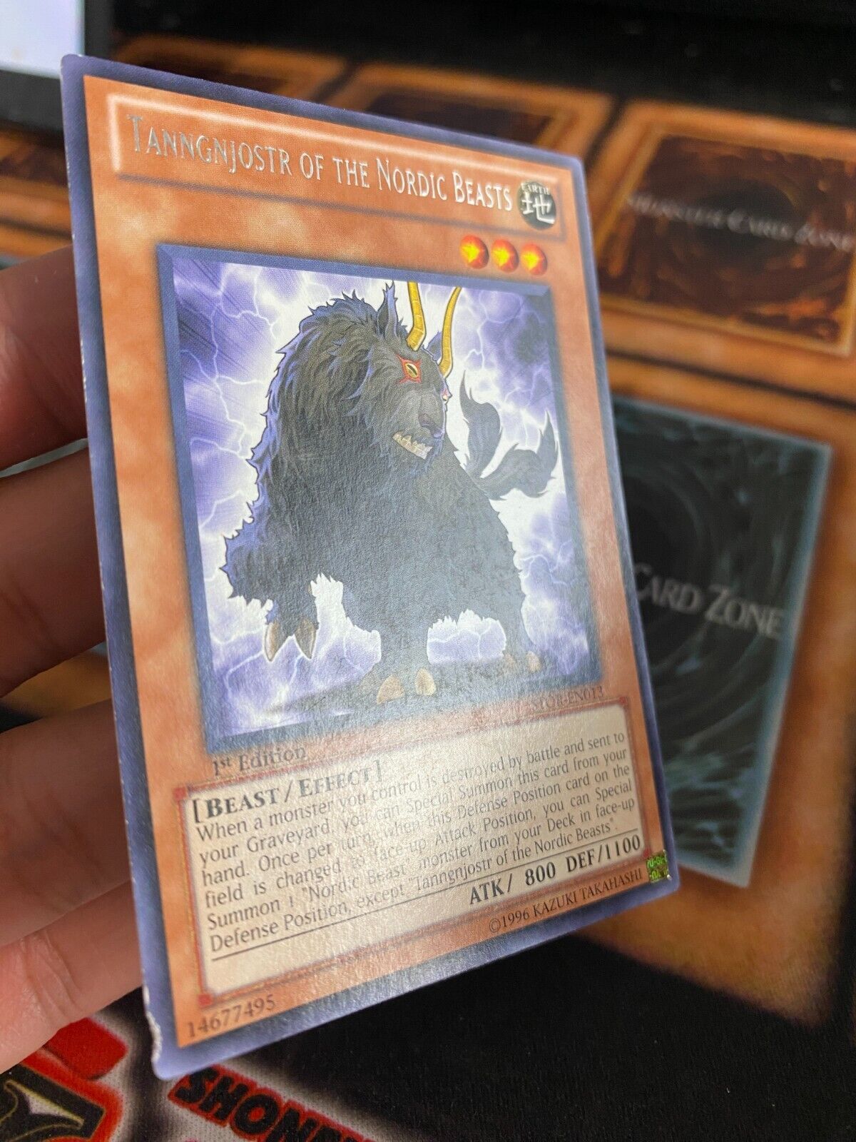 Yugioh Tanngnjostr of the Nordic Beasts STOR-EN013 Rare 1st Edition HP