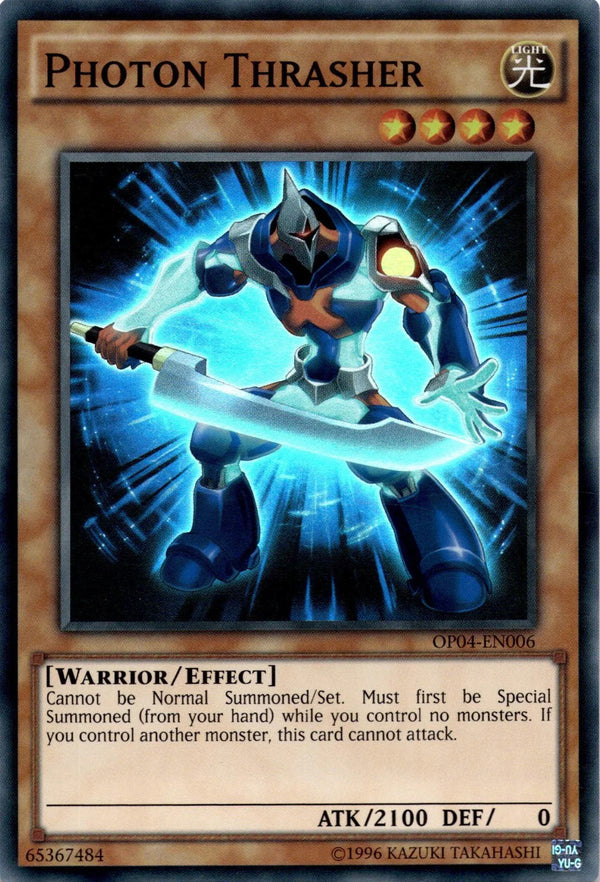 Yugioh Photon Thrasher OP04-EN006 Super Rare Unlimited Edition LP