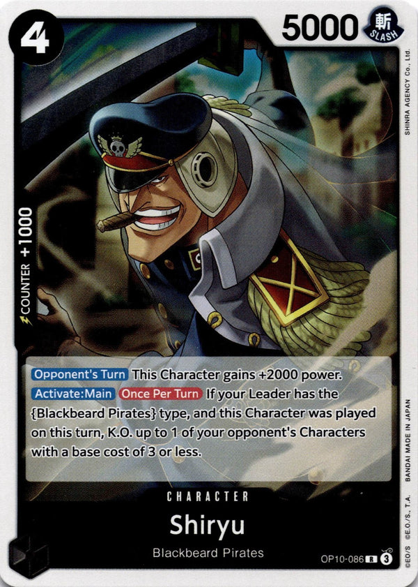 One Piece Shiryu OP10-086 Royal Blood R NM