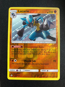 Pokemon Lucario 67/156 SM Ultra Prism Rare Reverse Holo